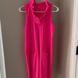 Jofit Pink Sleeveless Ruffle Millie Golf Dress